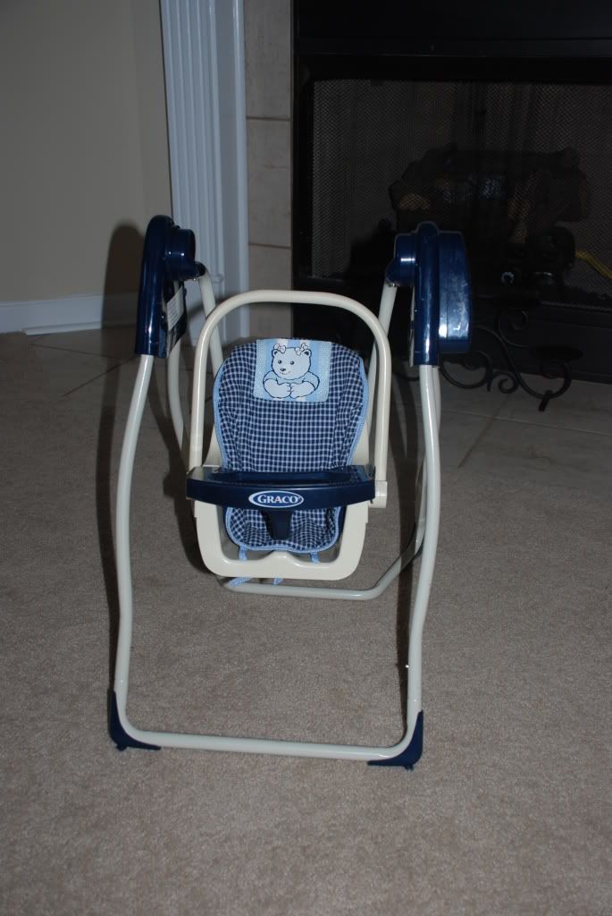 Doll Swing/carrier By Graco. Swing Is Battery Operated & Rocks & Plays